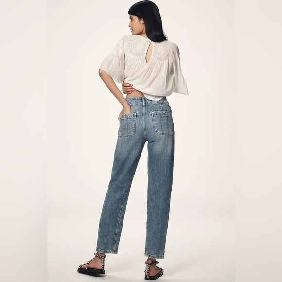 Anthropologie The Wanderer Mid-Rise Relaxed Jeans by Pilcro - Picture 3 of 8